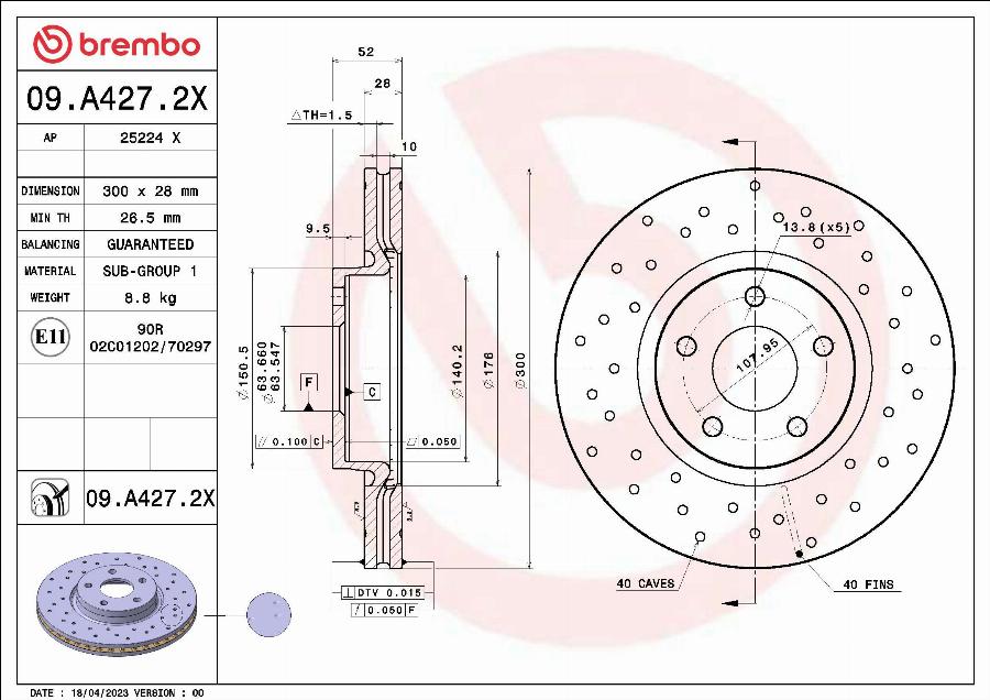 AP 25224 X - Тормозной диск autodnr.net