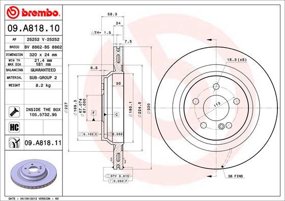 AP 25252 - Тормозной диск avtokuzovplus.com.ua