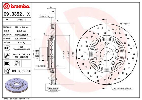 AP 25272 X - Гальмівний диск autocars.com.ua