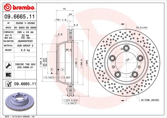 AP 25290 V - Гальмівний диск autocars.com.ua