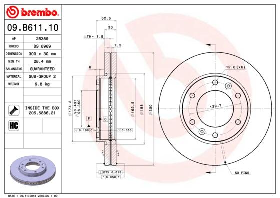 AP 25359 - Гальмівний диск autocars.com.ua