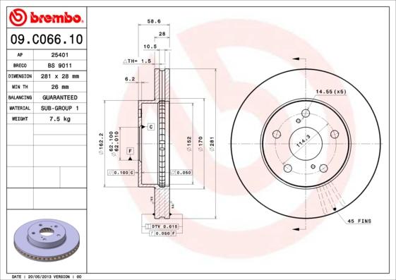 AP 25401 - Тормозной диск autodnr.net