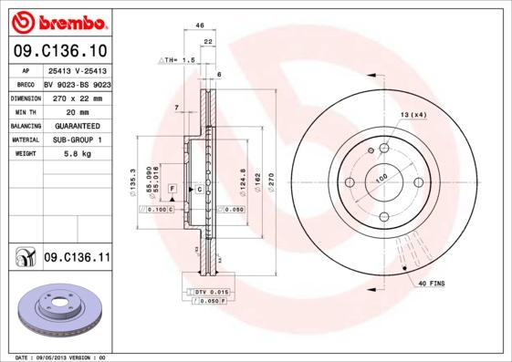 AP 25413 - Тормозной диск autodnr.net