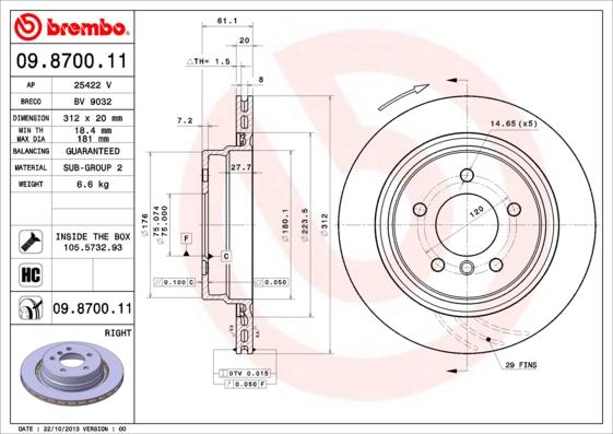 AP 25422 V - Тормозной диск avtokuzovplus.com.ua