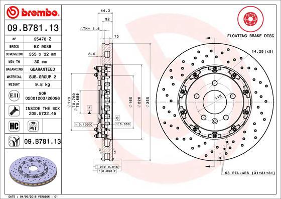 AP 25478 Z - Гальмівний диск autocars.com.ua