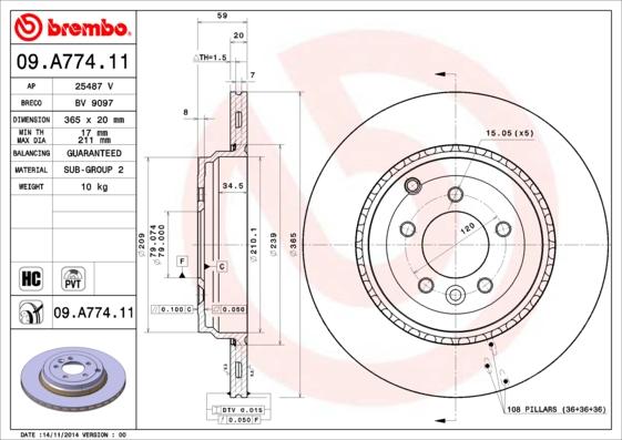 AP 25487 V - Тормозной диск autodnr.net