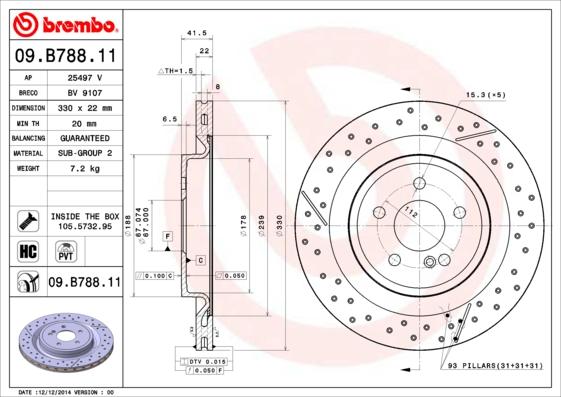 AP 25497 V - Гальмівний диск autocars.com.ua