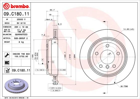 AP 25500 V - Тормозной диск avtokuzovplus.com.ua