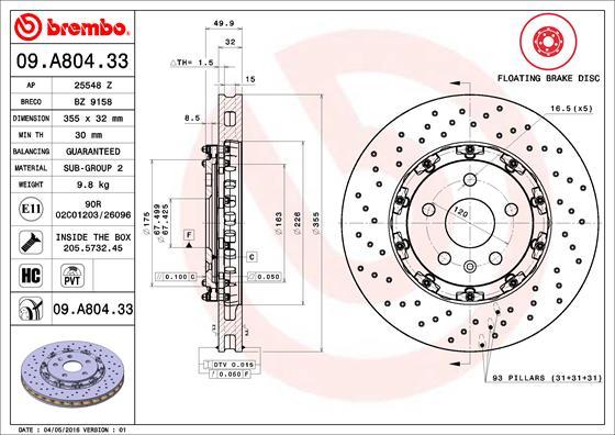 AP 25548 Z - Гальмівний диск autocars.com.ua