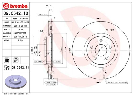 AP 25551 V - Тормозной диск avtokuzovplus.com.ua