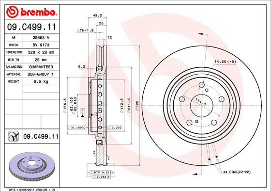 AP 25563 V - Гальмівний диск autocars.com.ua