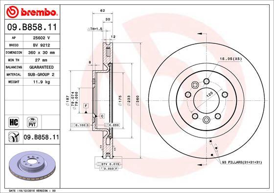 AP 25602 V - Гальмівний диск autocars.com.ua