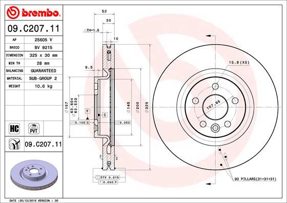 AP 25605 V - Гальмівний диск autocars.com.ua