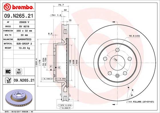 AP 25608 V - Гальмівний диск autocars.com.ua