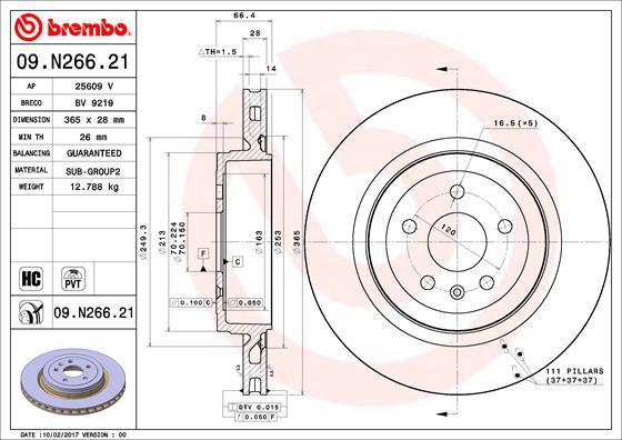 AP 25609 V - Гальмівний диск autocars.com.ua