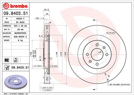 AP 25623 V - Тормозной диск autodnr.net