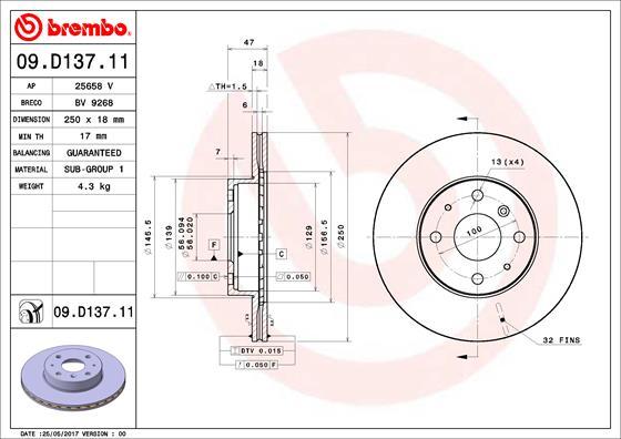 AP 25658 V - Гальмівний диск autocars.com.ua