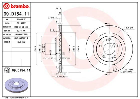 AP 25667 V - Тормозной диск autodnr.net