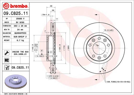 AP 25685 V - Гальмівний диск autocars.com.ua