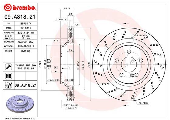 AP 25701 V - Тормозной диск avtokuzovplus.com.ua