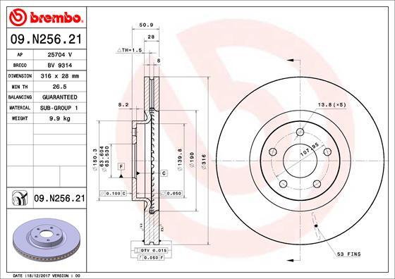 AP 25704 V - Гальмівний диск autocars.com.ua