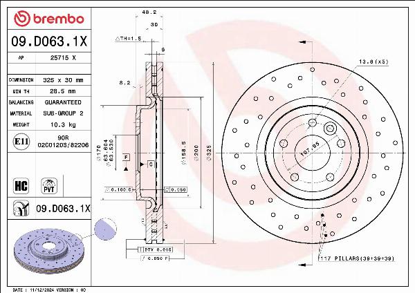 AP 25715 X - Гальмівний диск autocars.com.ua