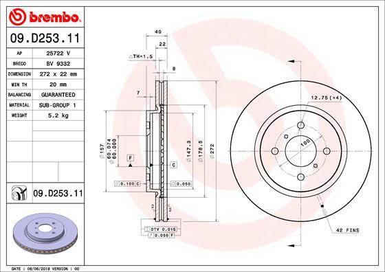 AP 25722 V - Гальмівний диск autocars.com.ua