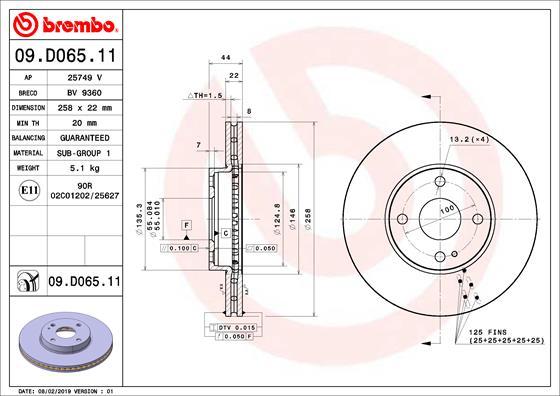 AP 25749V - Гальмівний диск autocars.com.ua