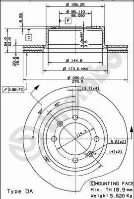 AP 29009 - Тормозной диск avtokuzovplus.com.ua