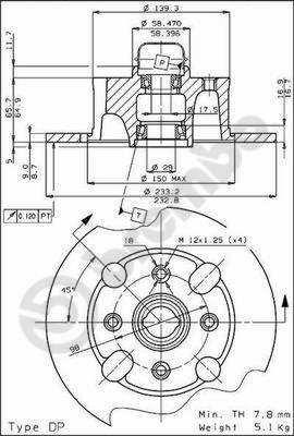 AP 34035 - Гальмівний диск autocars.com.ua