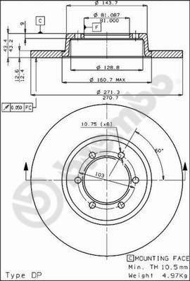 AP 34097 - Тормозной диск autodnr.net