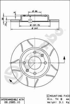 AP X 10240 - Гальмівний диск autocars.com.ua