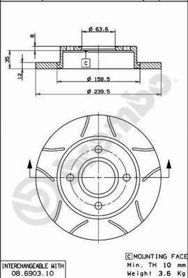 AP X 14672 - Тормозной диск avtokuzovplus.com.ua