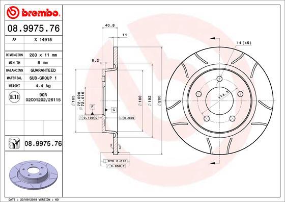 AP X 14915 - Гальмівний диск autocars.com.ua