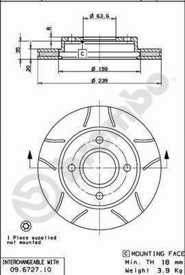 AP X 24682 - Тормозной диск avtokuzovplus.com.ua