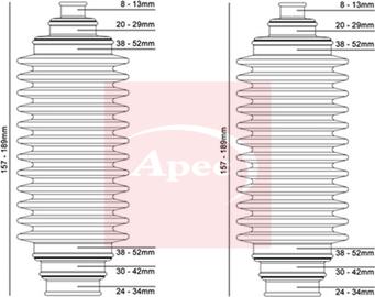 APEC ACB3007 - Комплект пилника, рульове управління autocars.com.ua