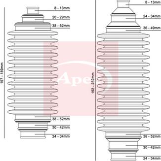 APEC ACB3005 - Комплект пилника, рульове управління autocars.com.ua