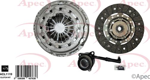 APEC ACL1119 - Комплект зчеплення autocars.com.ua