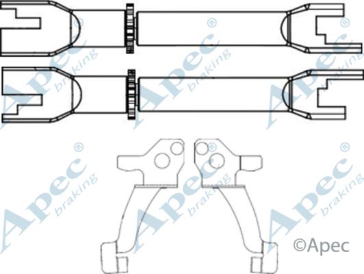 APEC ADB3004 - Система тяг і важелів, гальмівна система autocars.com.ua
