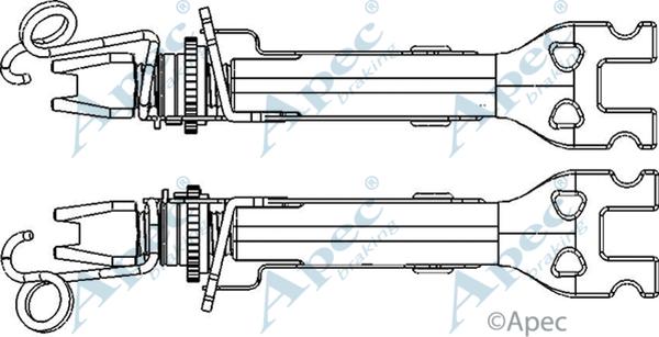 APEC ADB3005 - Система тяг і важелів, гальмівна система autocars.com.ua