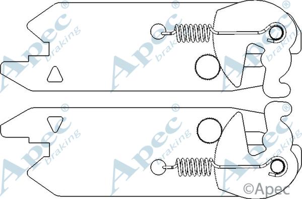 APEC ADB3008 - Система тяг і важелів, гальмівна система autocars.com.ua