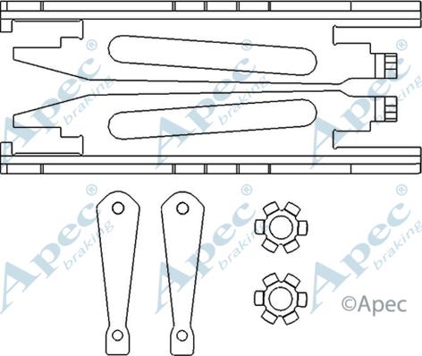 APEC ADB3011 - Система тяг і важелів, гальмівна система autocars.com.ua