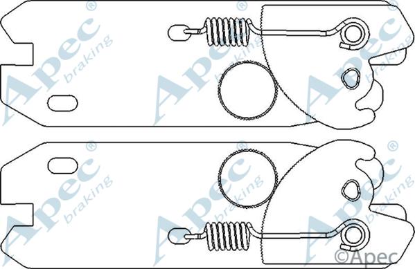 APEC ADB3014 - Система тяг і важелів, гальмівна система autocars.com.ua