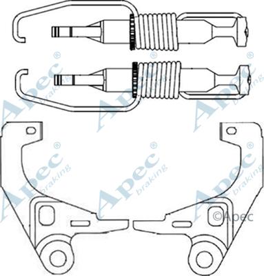 APEC ADB3015 - Система тяг і важелів, гальмівна система autocars.com.ua