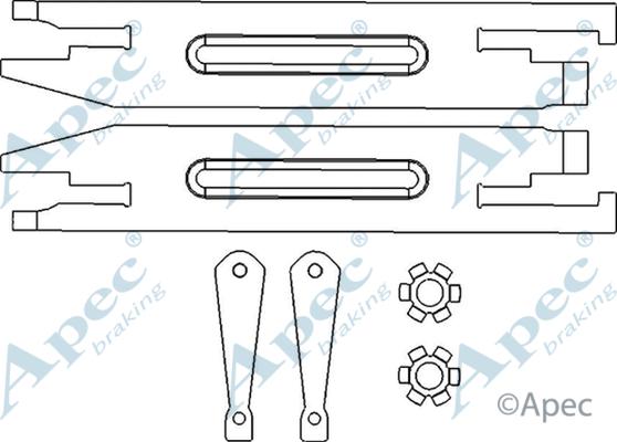 APEC ADB3016 - Система тяг і важелів, гальмівна система autocars.com.ua