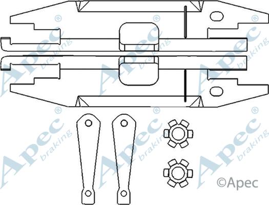 APEC ADB3019 - Система тяг і важелів, гальмівна система autocars.com.ua