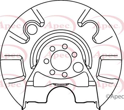 APEC ASG1040 - Відбивач, диск гальмівного механізму autocars.com.ua