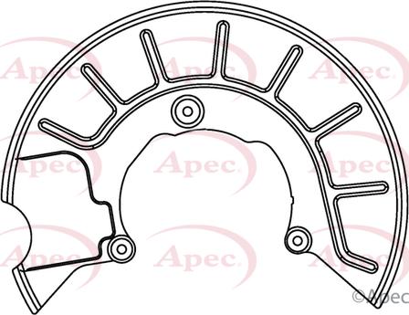 APEC ASG1050 - Відбивач, диск гальмівного механізму autocars.com.ua