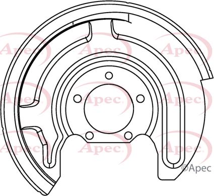 APEC ASG1156 - Відбивач, диск гальмівного механізму autocars.com.ua