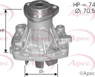 APEC AWP1082 - Водяний насос autocars.com.ua